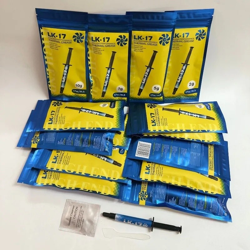 LK Series จาระบีซิลิโคนนําความร้อน LK-15 LK-17 ครีมกระจายความร้อน อุปทานจํานวนมาก โปรเซสเซอร์ CPU ปร