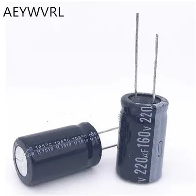 50PCS 160V220UF Electrolytic capacitor 220UF 160V 16*25 มม.