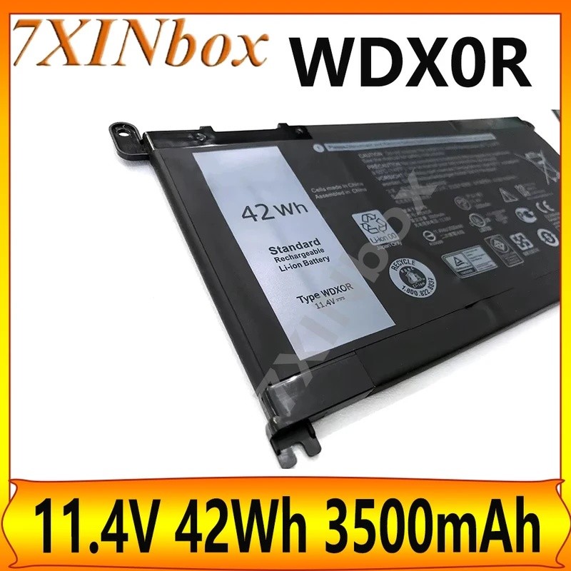 7XINbox WDX0R WDXOR 3CRH3 T2JX4 11.4V 42Wh แบตเตอรี่แล็ปท็อปสําหรับ Dell Inspiron 13 7368 14-7460 15