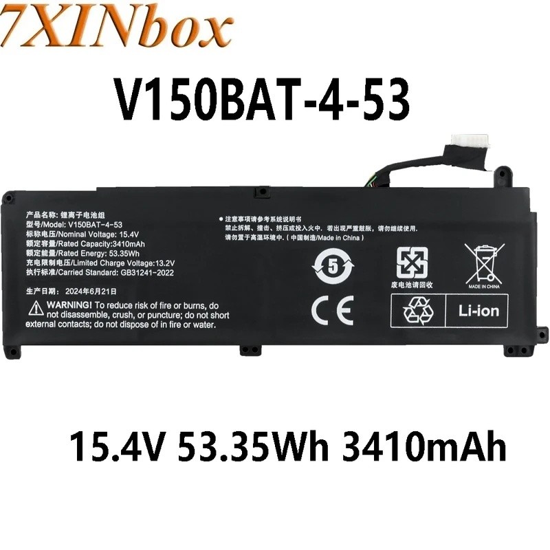 7XINbox V150BAT-4-53 V150BAT-41 11.55V 52.5Wh 4545mAh แบตเตอรี่แล็ปท็อปสําหรับ Hasee Z8 G8 Z7 Z8 Z8D