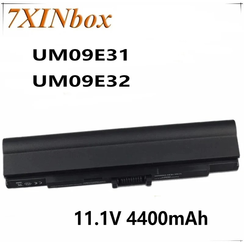 7XINbox 11.1V 4400mAh แบตเตอรี่แล็ปท็อปสําหรับ Acer Aspire One 200 752 1810T UM09E31 UM09E32 UM09E36