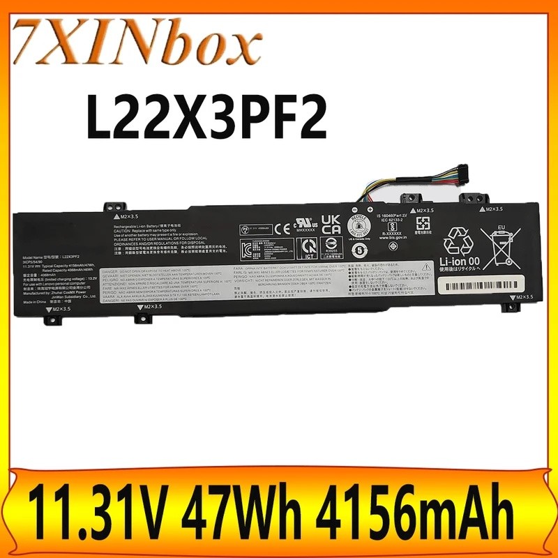 7XINbox L22X3PF2 L22D3PF2 11.31V 47Wh 4156mAh แบตเตอรี่แล็ปท็อปสําหรับ IdeaPad Slim 3 14ABR8 14AMN8 