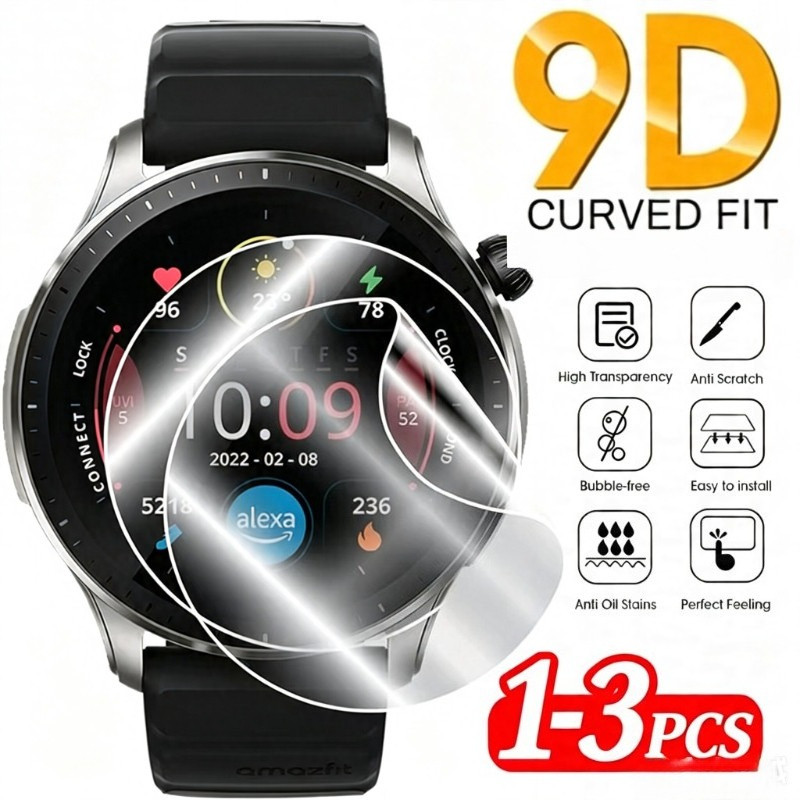 3PCS สมาร์ทนาฬิกาป้องกันหน้าจอสําหรับ Kieslect L11 Pro K11 K10 HD คริสตัล Clear Soft Hydrogel ฟิล์มส