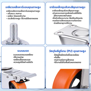 ล้อรถเข็น 3นิ้ว 4นิ้ว 5นิ้ว ลูกล้อรถเข็น ล้ออะไหล่รถเข็น