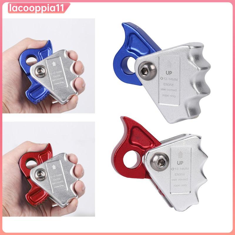 [lacooppia11] Rope Grab Climbing Descender Adjuster Security Clip Rope Grabber Fall Arrest Gear for Aerial Work Tree Arborist Expedition