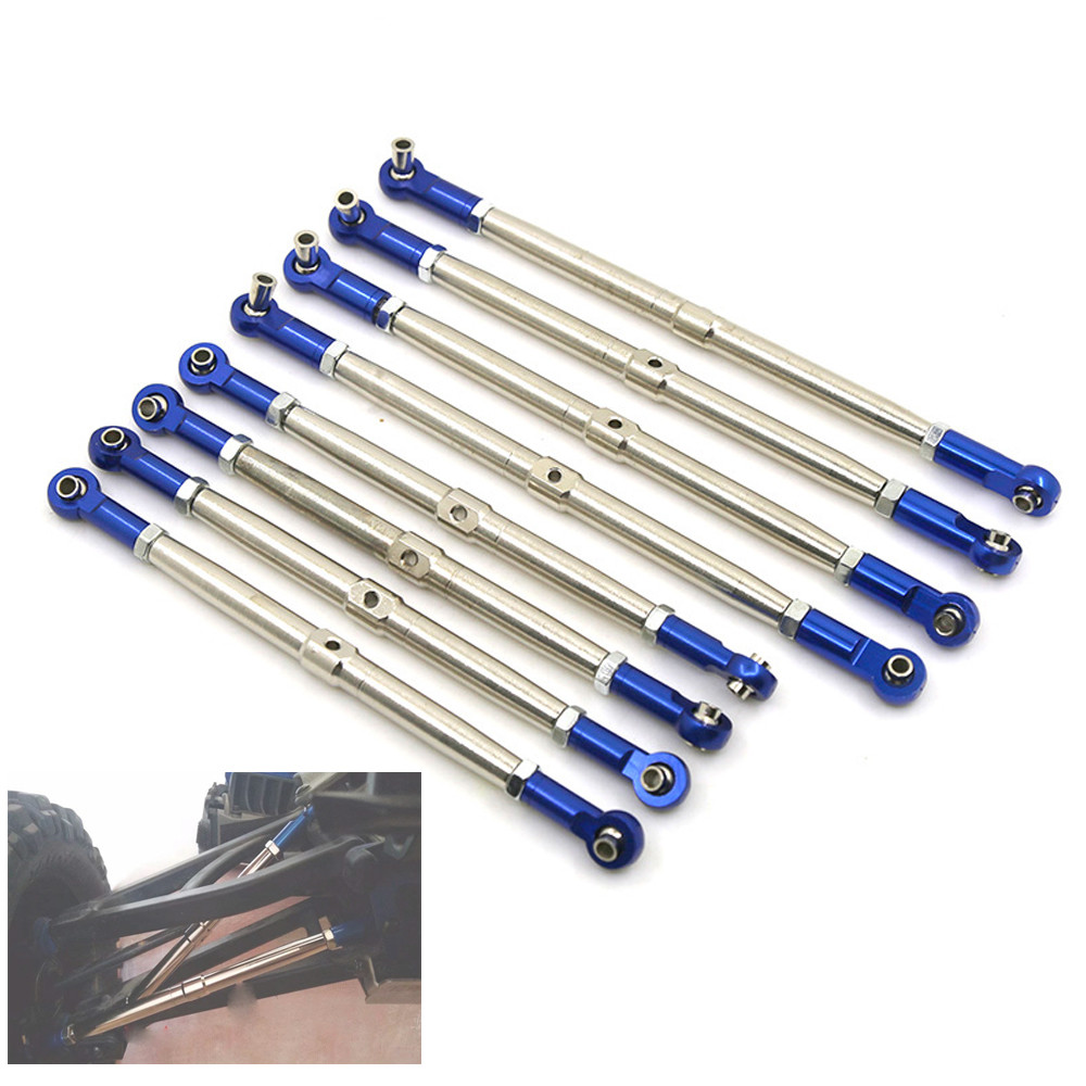 พร้อม Rod Ends Links Turnbuckle โลหะอัพเกรด Pushrods สําหรับ TRX 1/10 EREVO 2.0 E-Revo Revo Summit 5
