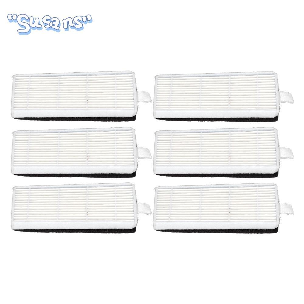 SUSANS 6PCS เครื่องดูดฝุ่นกรอง,กรอบสี่เหลี่ยมกรองหน้าจอ Sweeper Filter Replacement, Easy to เปลี่ยนด