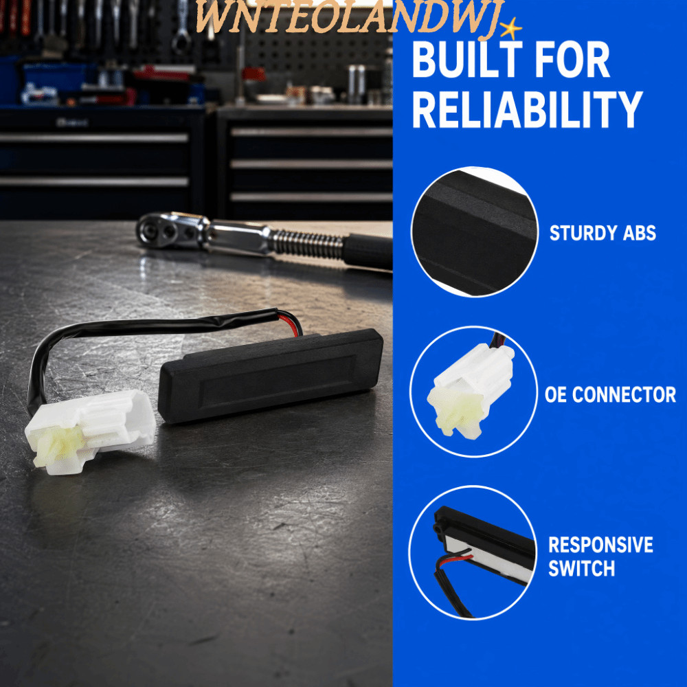 WNTEOLANDWJ สวิตช์ท้าย, 81260 C7000 ABS Trunk Release ปุ่ม,ประณีตหัตถกรรมสีดํา + สีขาว Liftgate Open