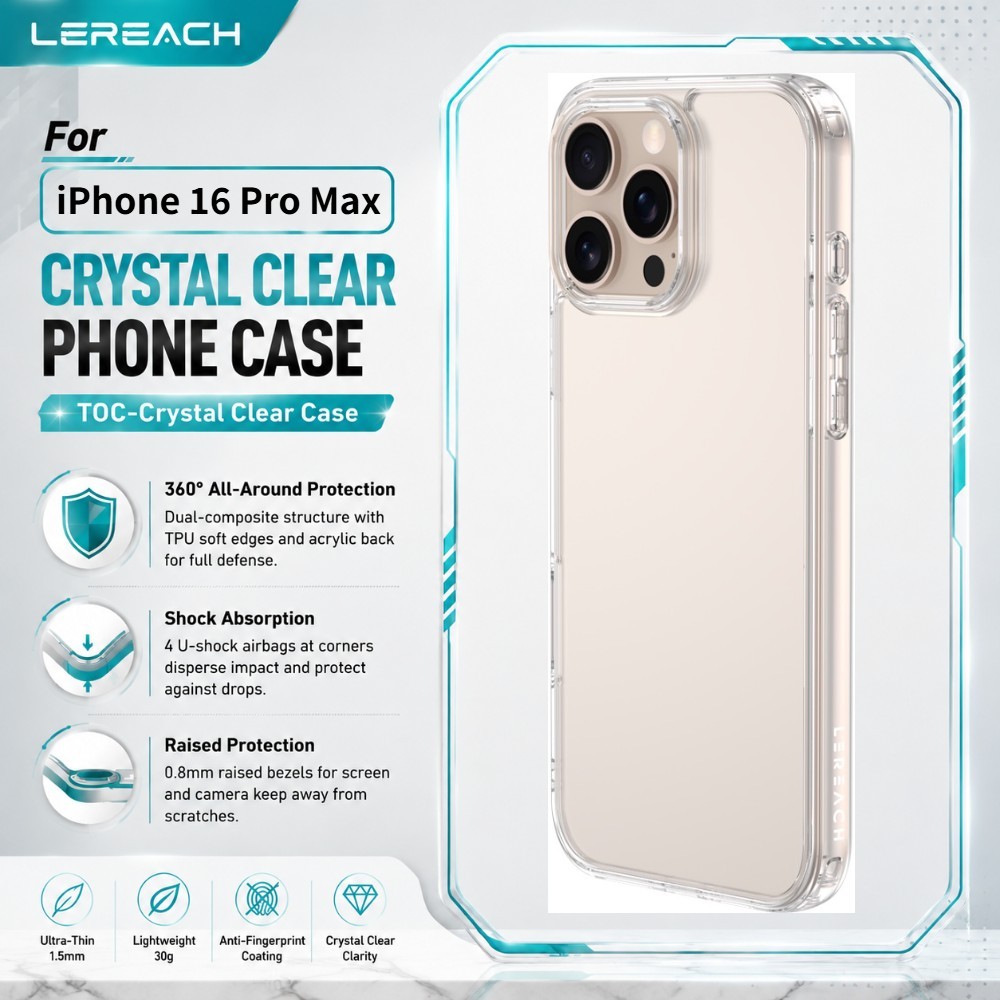 เคสใส สำหรับ iPhone 16 Pro Max 15 17E โปร่งใส กันกระแทก Ultra-Thin CA1000