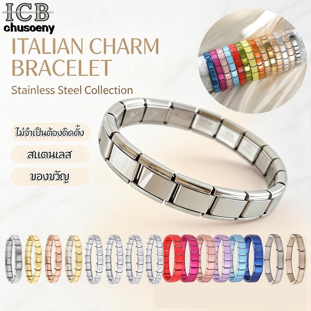 DIY ภาษาอิตาลี เสน่ห์ สร้อยข้อมือ ข้อต่อฟิตติ้ง 9 มม อิตาเลี่ยน Charm Links สําหรับสร้อยข้อมือ Diy สร้อยข้อมือคู่ Diy เครื่องประดับแฟชั่นอุปกรณ์เสริม Retro บุคลิกภาพโมดูลสร้อยข้อมือของขวัญวันวาเลนไทน์