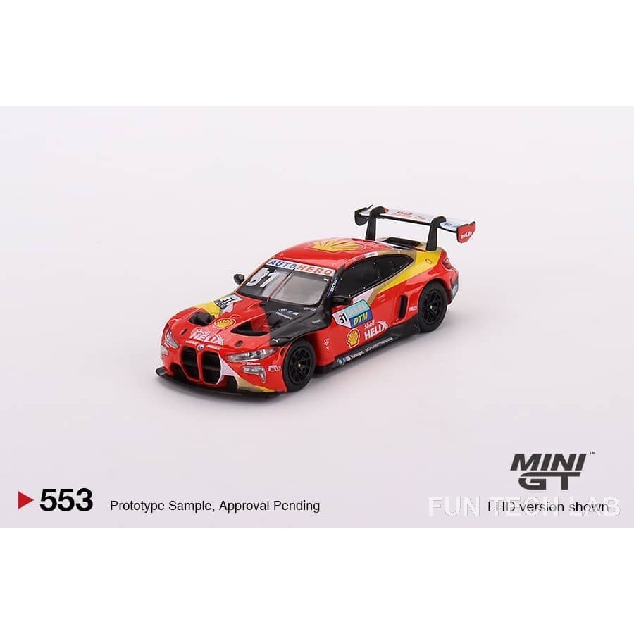 เปิดใหม่เอี่ยมเท่านั้น!MINIGT 1/64 BMW M4 GT3 Racing Model