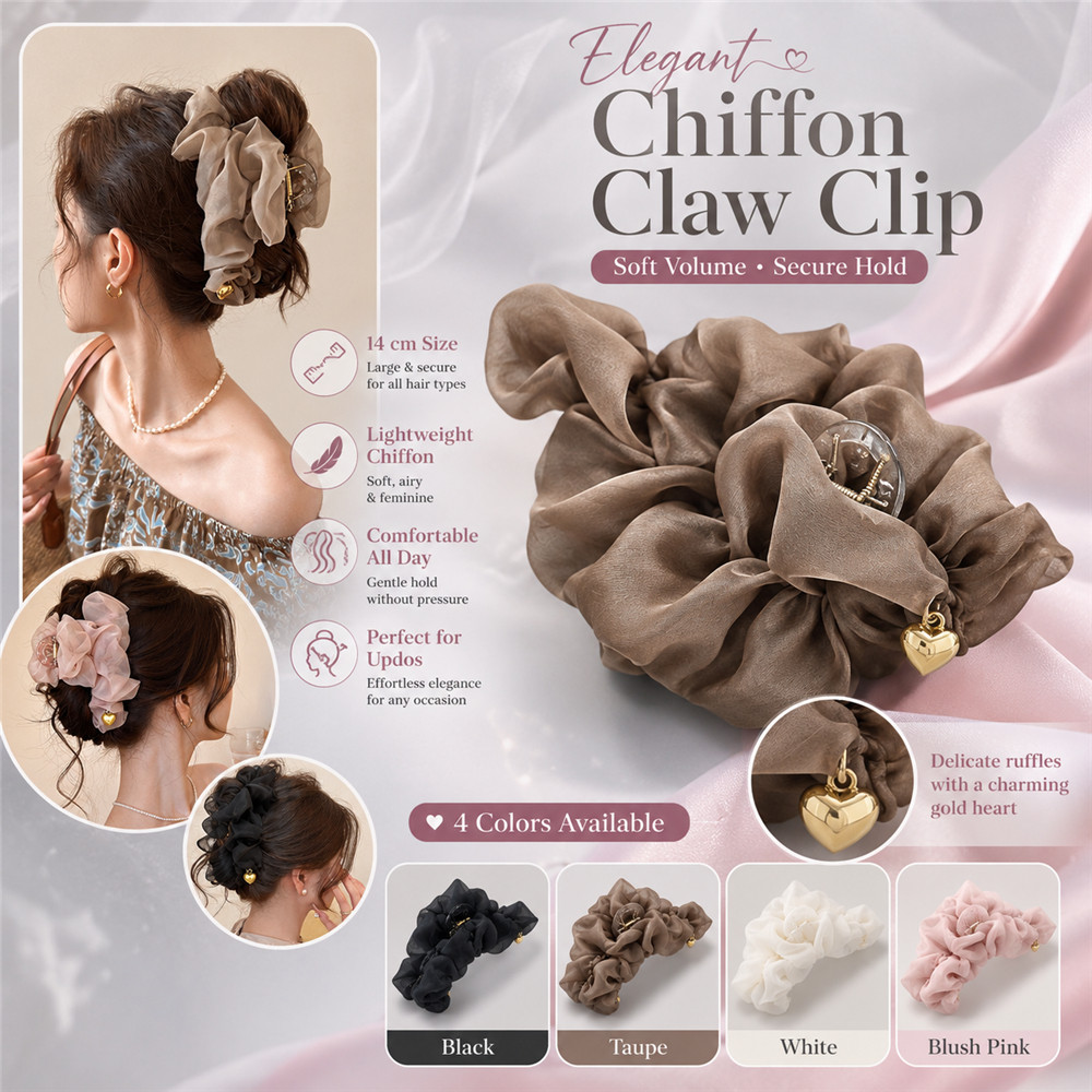 Claw Clip ทูลล์สำหรับผมบัน แบบเรื่องรัด เหมาะสำหรับฤดูร้อน ขนาดเล็ก สวยงาม สำหรับผู้หญิง ขายเป็นเซต 1/2/4 ชิ้น