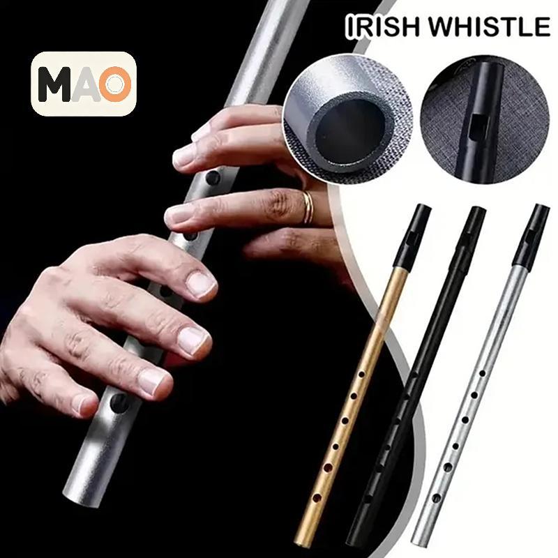[MT] 1PC Authentic Irish Whistle Flute C/D Key Tin Penny Whistle 6 หลุม Perfect Traditional Irish Mu