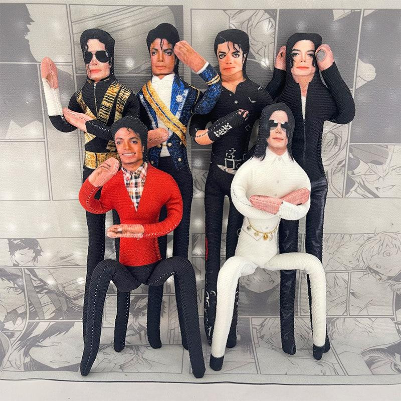 28 ซม.สไตล์ใหม่ Michael Jackson คอสเพลย์ Prop ตุ๊กตาตุ๊กตารูปตุ๊กตาตกแต่งห้องบทคัดย่อ Joint Mobility Props