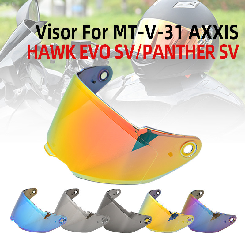 หมวกกันน็อค Accesorios สําหรับ AXXIS หมวกกันน็อครถจักรยานยนต์ Visor สําหรับ MT-V-31 HAWK EVO SV PANT