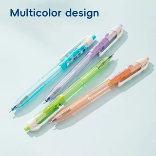 ปากกาลูกลื่น Deli 0.7 มม. หมึกน้ำเงิน เขียนลื่น มี 3 รุ่นให้เลือก: พาสเทล / ใส / คลาสสิก