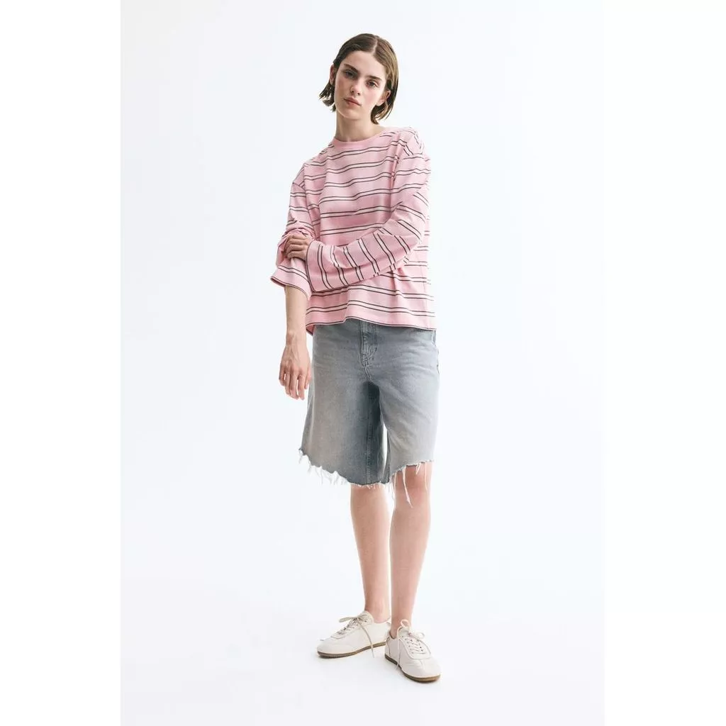 H&M(เอชแอนด์เอ็ม) เสื้อคอตตอนแขนยาว ผู้หญิง 1345596_2