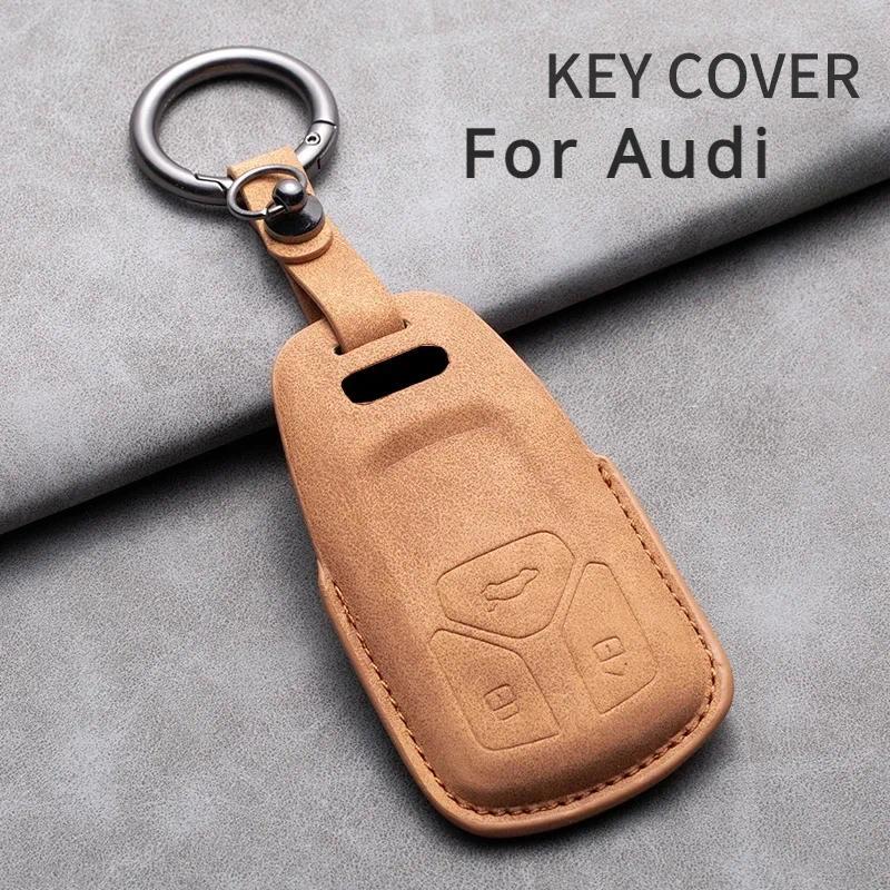 หนังรถสมาร์ทคีย์กรณีคลุมทั้งหมด Protector สําหรับ Audi A1 A3 A4 A5 A6 A7 A8 B9 8V 8W 8S Q3 Q5 Q7 S8 
