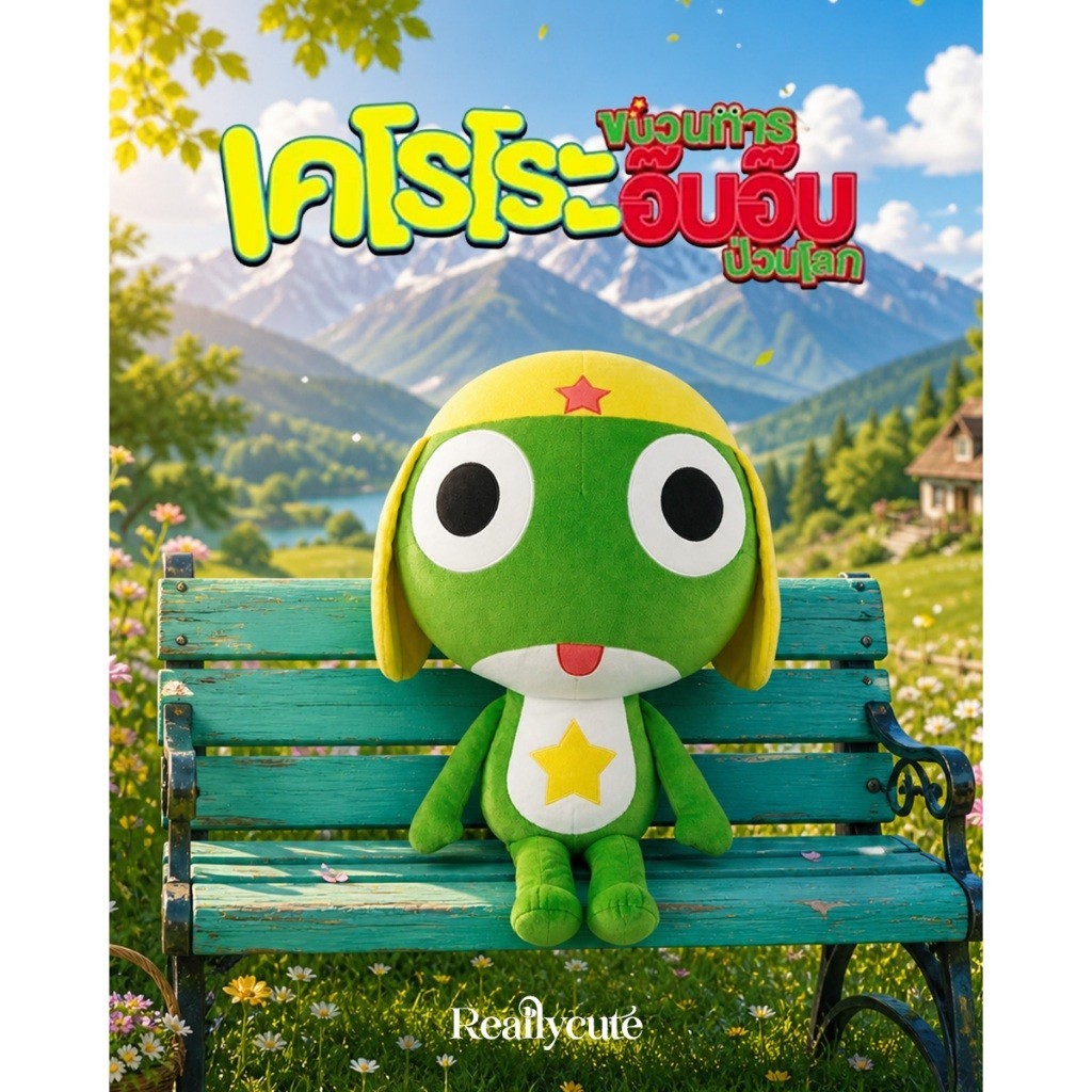 ตุ๊กตาเคโรโระ Keroro Gunso สิบโทเคโรโระ ลิขสิทธิ์แท้ ตาโตน่ารัก พวงกุญแจ/ตุ๊กตา (ขนาดเล็ก)