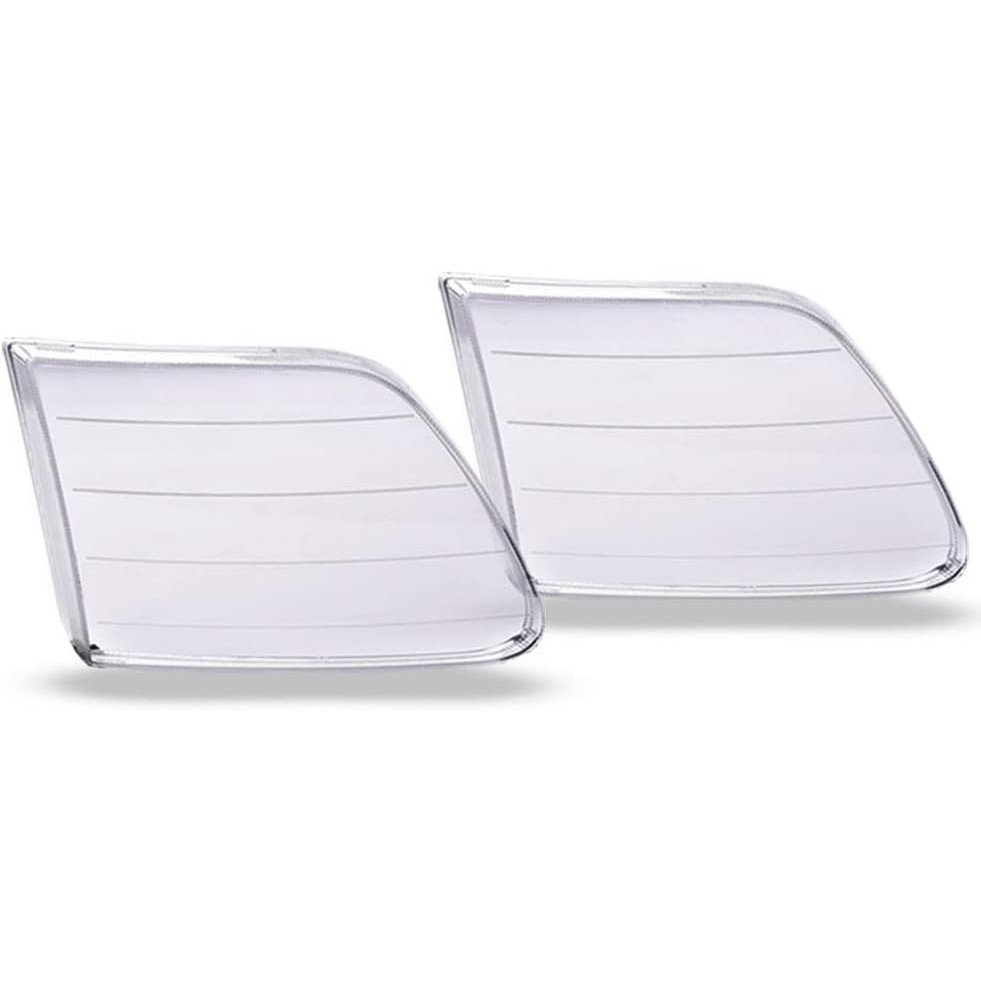 ฝาครอบเลนส์ไฟหน้า G-PLUS เข้ากันได้กับ 97-04 Ford F150 Expedition ด้านซ้ายและขวา (เลนส์ใส)