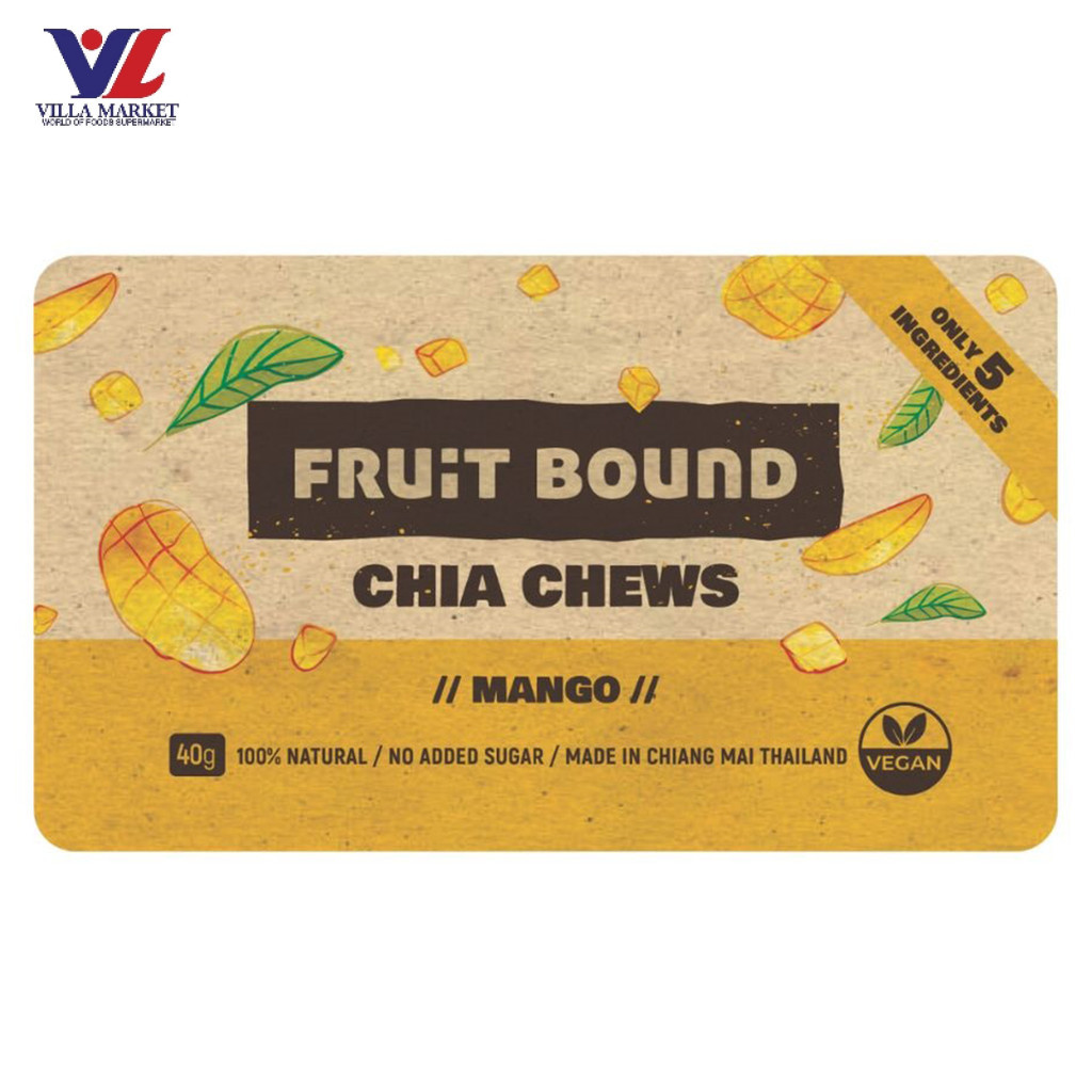 [สินค้าส่งด่วน] [6450] Fruit Bound ผลไม้และเมล็ดเจียแท่ง รสมะม่วง ฟรุตบาวน์ด 40g