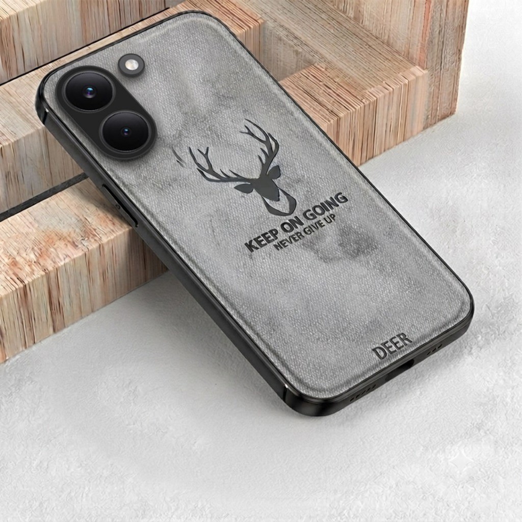 POCO X8 PRO Cover DEER Canvas Motif jeans Material