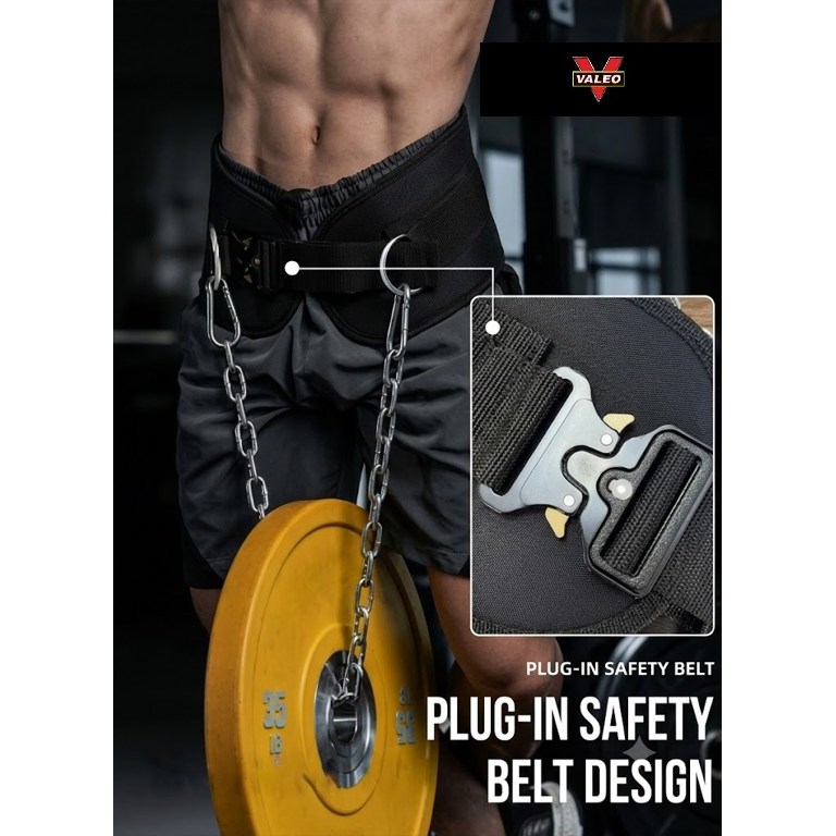 Pull Up Belt / Dip Belt พร้อมโซ่สําหรับการยกน้ําหนัก, Pull Up, Dips Gym การออกกําลังกาย