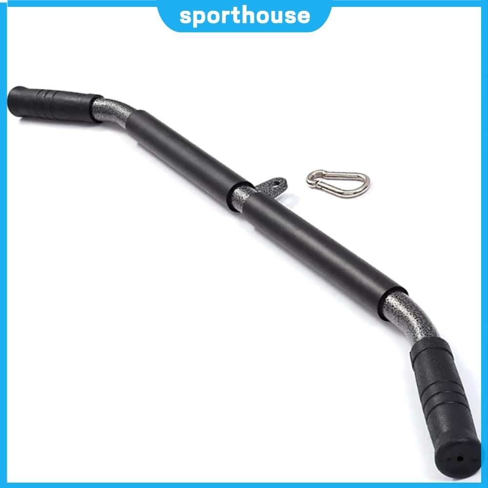 ⚡24ชม.⚡ Pulldown Bar DIY Fitness Gym หมุนตรงบาร์สําหรับสิ่งที่แนบมาเครื่องสายเคเบิล