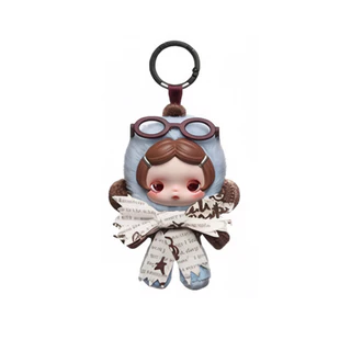 POPMART SKULLPANDA Dant to Want Series ตุ๊กตาจี้ตุ๊กตา Mystery Box ของแท้รุ่นอินเทรนด์เล่น