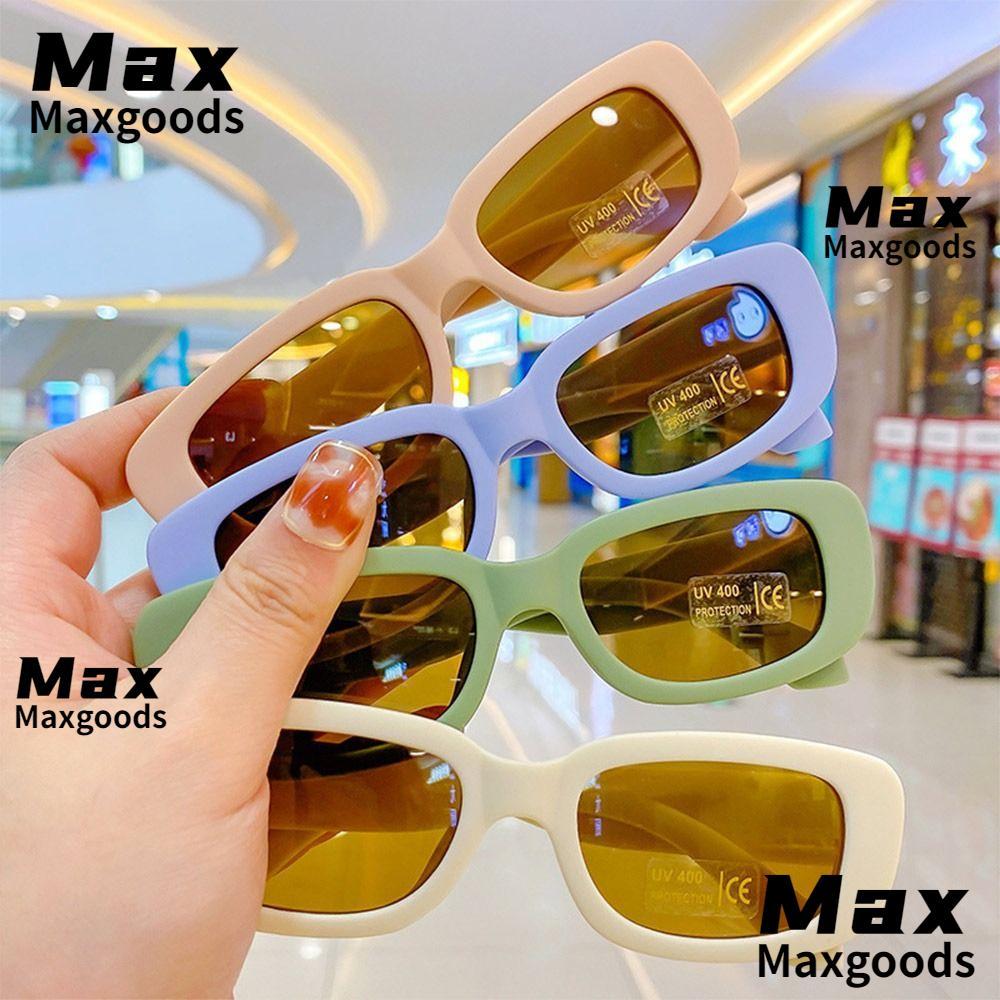 MAXG Kids Oval Frame Sun Glasses, Outdoor Sun Protection Childrens Square Glasses, Cute Summer Shade
