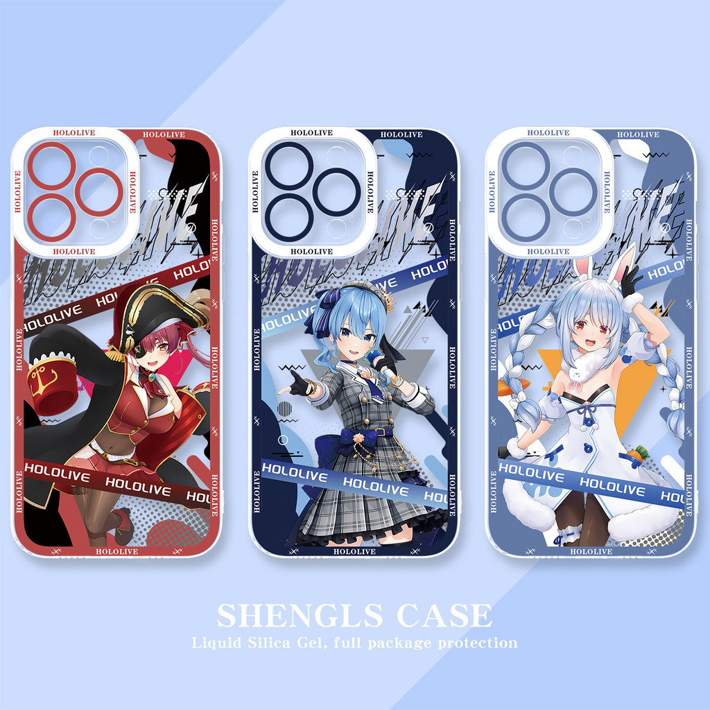 Hololive Virtual Anchor Apple 17 เคสโทรศัพท์ iphone16promax เหมาะสําหรับ 12 Star Street Comet 11 กระ