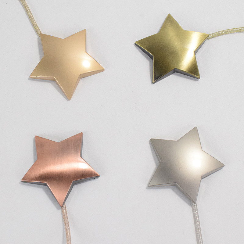 FYG4 ผ้าม่านแม่เหล็กสายคล้องคอแม่เหล็ก Five-pointed Star Tie เชือก Fixing Handy เครื่องมือแม่เหล็กผ้