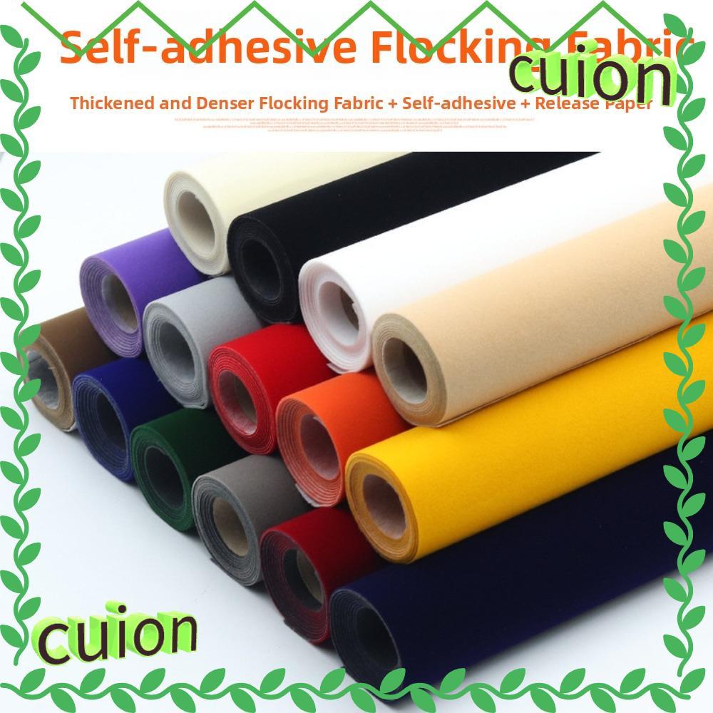 CUION1413 ผ้ากํามะหยี่แบบมีกาวในตัว, Self กาวหนา Flocking ผ้า, Soft Touch Peel และ Stick 50x150 ซม.เครื่องประดับจอแสดงผล Liner