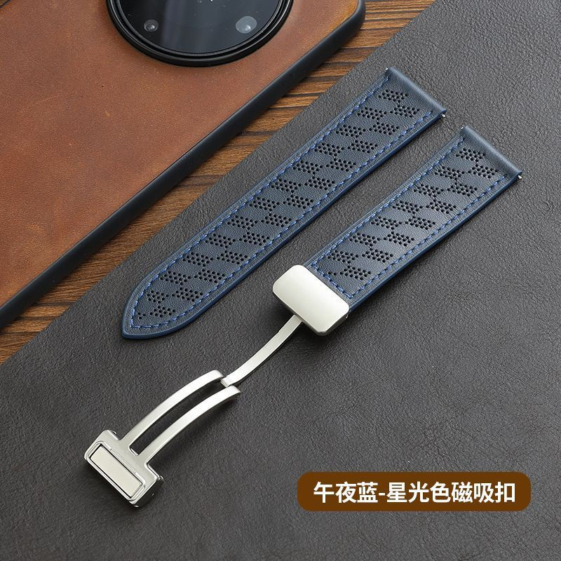 Magnetic Longines watch strap12y Breathable perforated watch strap for men dw New product compatible