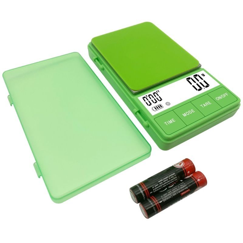 Mini Mini Coffee Scale เครื่องชั่งกาแฟอิตาเลี่ยนพร้อมตัวจับเวลา 1,000g/0.1g หน้าจอขนาดใหญ่พร้อมแบตเต
