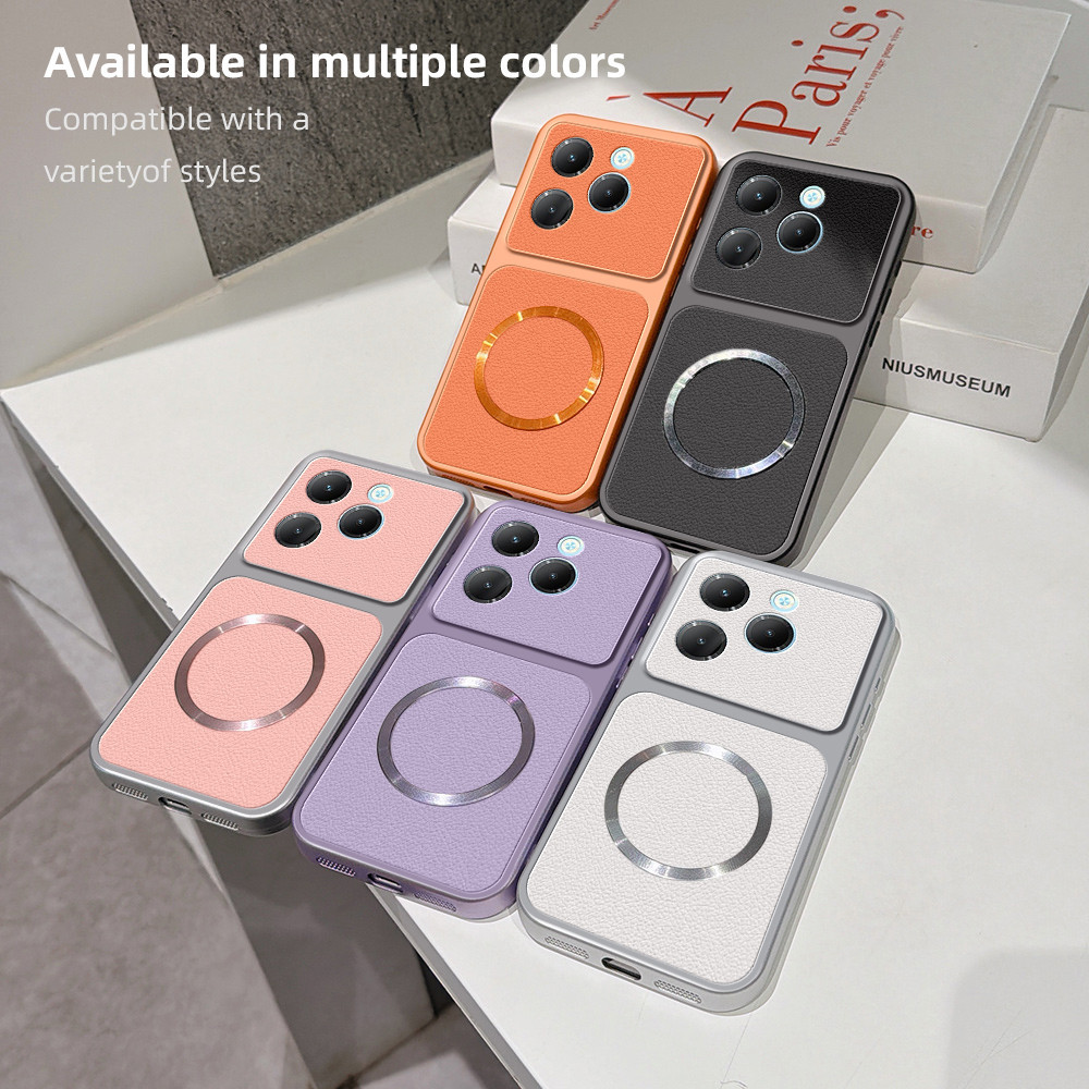 เคสสําหรับ Tecno Spark 20 20C KJ5 KJ5N X6525 X6525D Infinix Smart 8 PRO HD X6525B Matte หนังชาร์จแหว