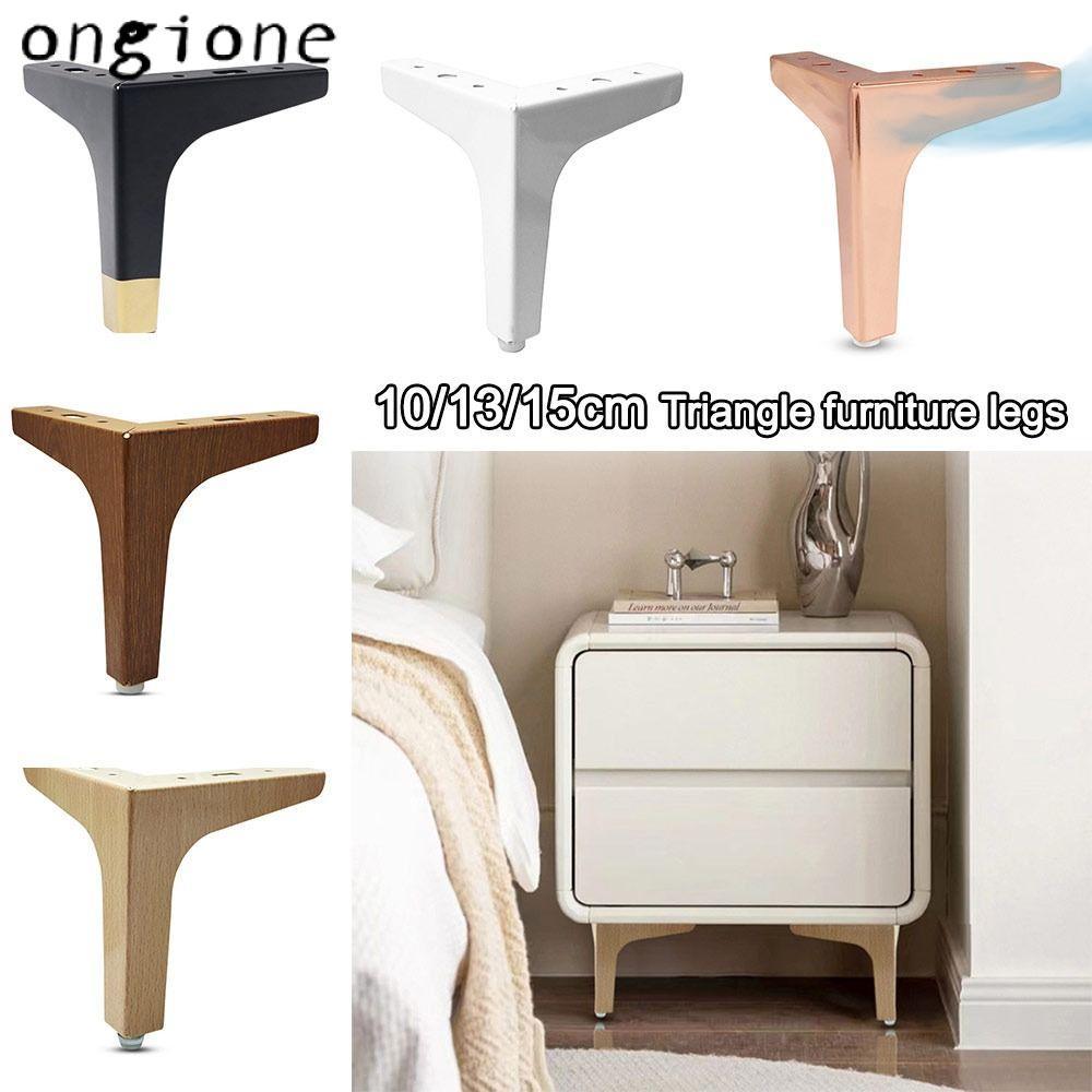 ขาเฟอร์นิเจอร์ ONGIONE ขาตู้โลหะสามเหลี่ยมเปลี่ยนทนทานทนต่อการสึกหรอ Anti Scratch Nightstand กล่องเก็บขาอุปกรณ์เสริมเฟอร์นิเจอร์