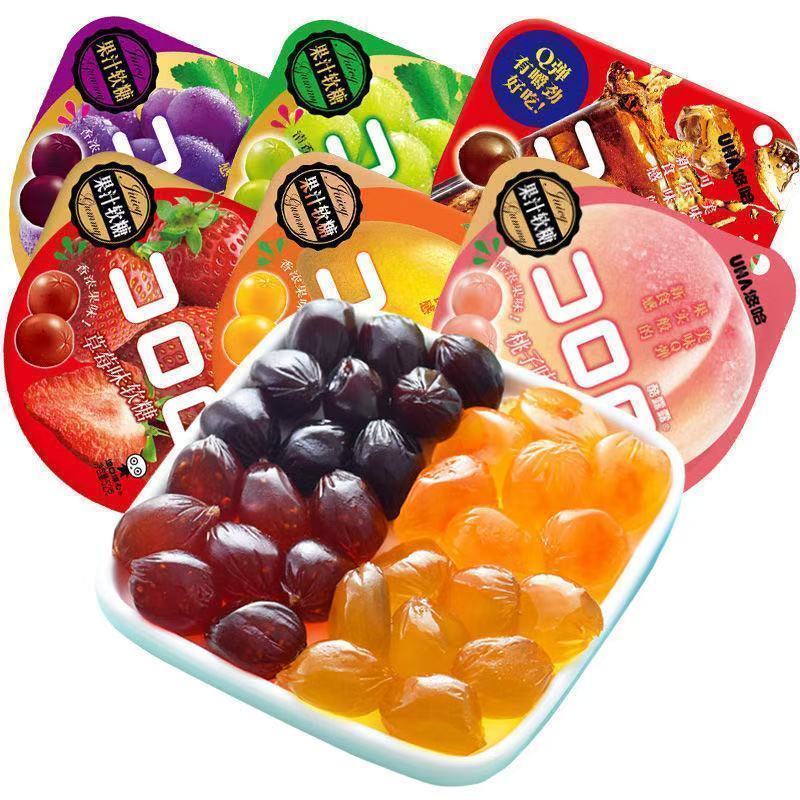 ✨.ใหม่ Face PowderUHA Sandand 露52g网红 Caddy Candeng Crispy Fruit Fung Soft Candy Burst 6.22 ใหม่ Date