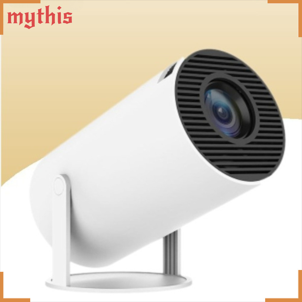 MYTHIS Smart Projector, WiFi Auto Correction Portable Projector, EU Plug Bluetooth 5.0 สําหรับ Andro
