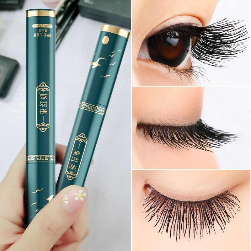 New red mascara with extended length, anti-fade, waterproof, sweat-proof, smudge-proof, curling effe