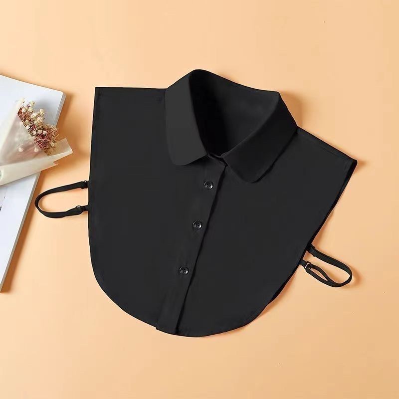 [pa02.th] โปรโมชั่นทั้งร้าน ปกปลอม All-Match สไตล์ Stand-up Collar เสื้อคอกลมปกปลอมสีขาวฤดูใบไม้ผลิฤ