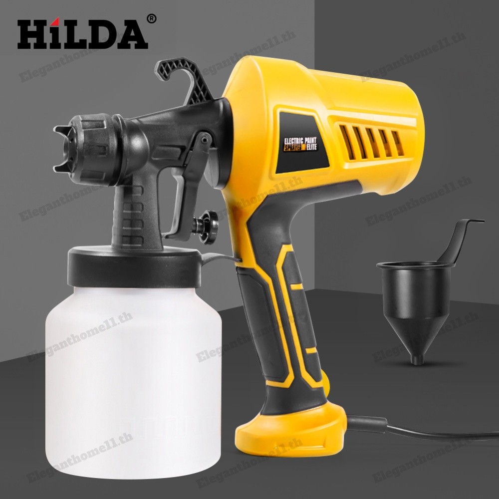 500W ไฟฟ้าสี Sprayer แบบพกพา Sprayer 800ml ในครัวเรือนสี Sprayer Flow Control แรงดันสูง Airbrush สําหรับภาพวาดเพดานผนังรั้วประตู