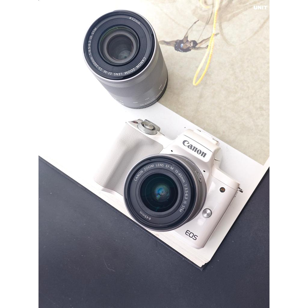 Used Canon EOS kiss M with Double Zoom Kit Digital Camera #881039000771