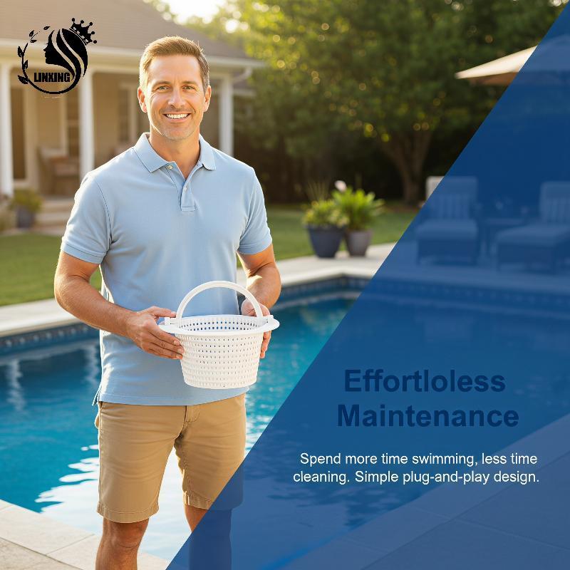 [Mini Spend 0-1.5k] 6.3 นิ้ว Pool Skimmer เปลี่ยนตะกร้า 2 ชิ้นพร้อมที่จับที่ทนทานกับ Hayward SP1091 