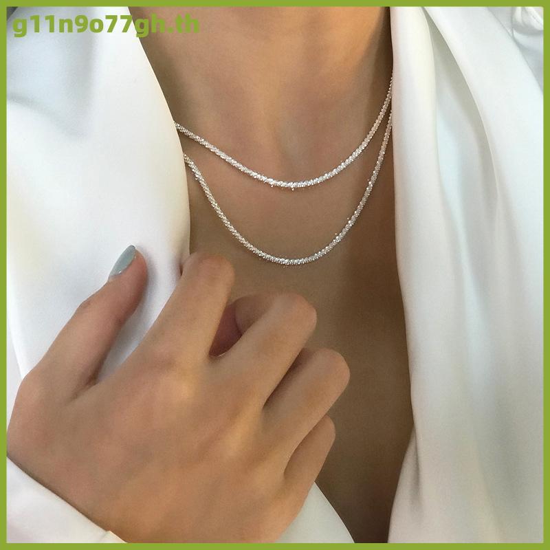 GNH INS สร้อยคอแบบคล้องคอแบบเรียบง่ายที่เป็นที่นิยมเครื่องประดับแฟชั่นสำหรับผู้หญิงของขวัญวันเกิด