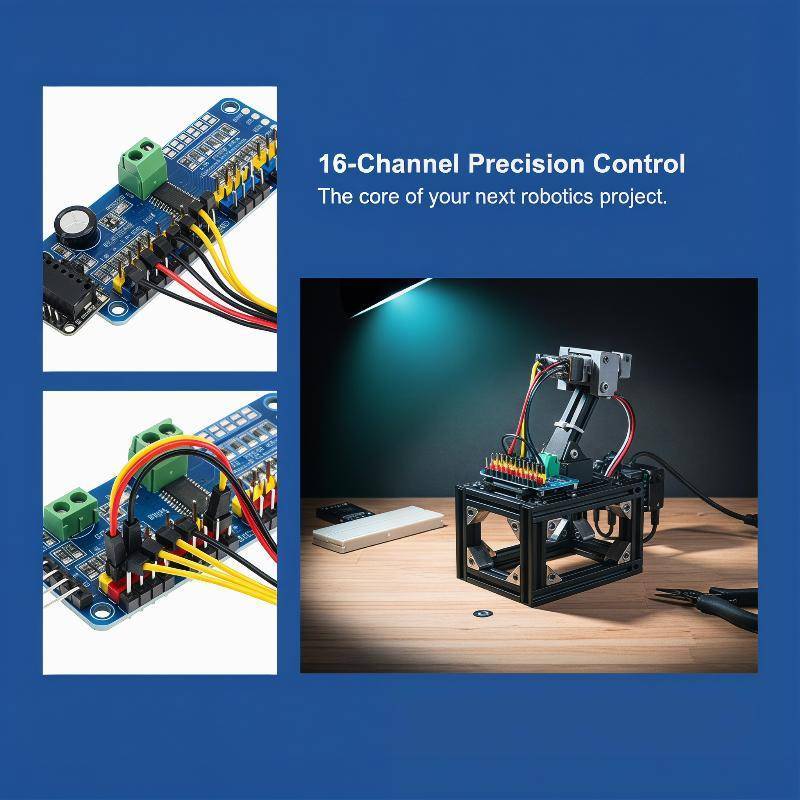 Annapursky 16 ช่อง PWM Servo Servo Drive Board Robot Controller IIC Driver Module TH