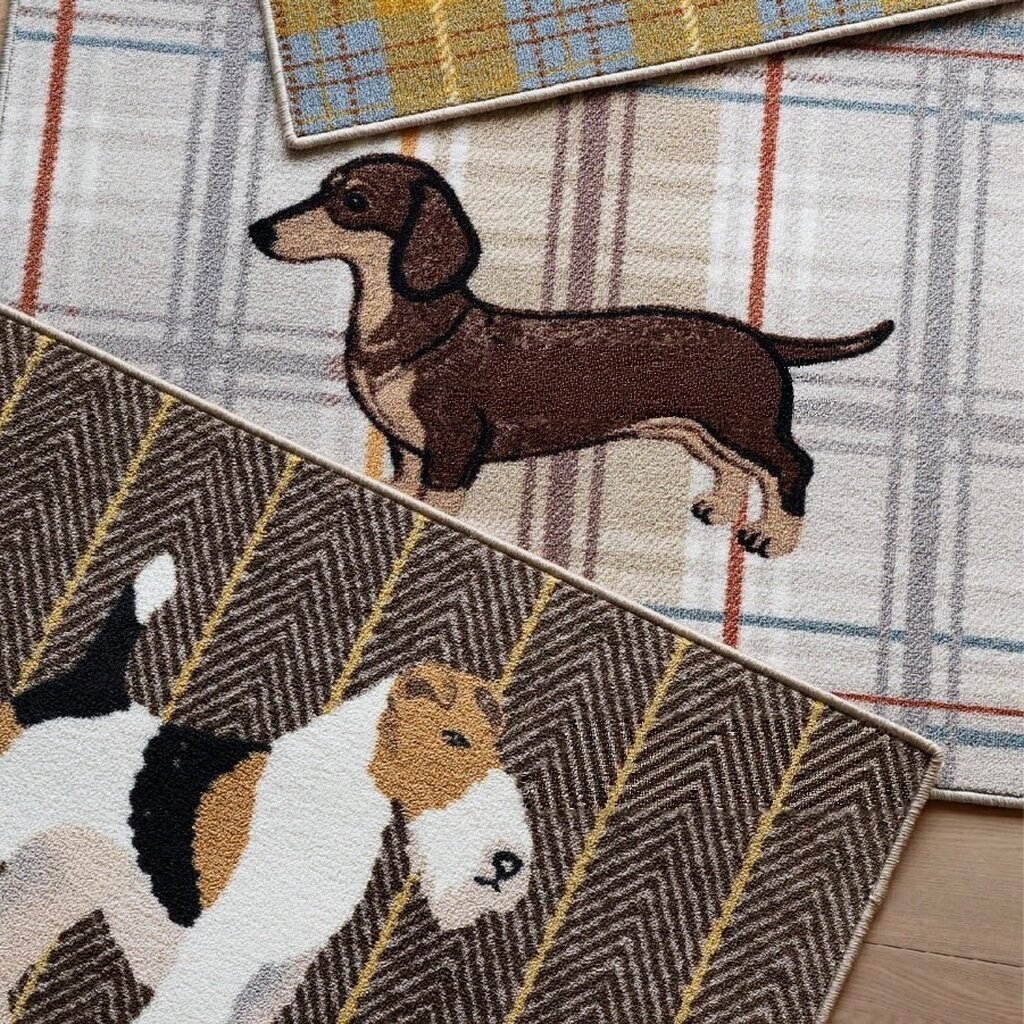 Puppy Mat 60x90cm / พรมเช็ดเท้า / พรมดักฝุ่นหน้าบ้าน สไตล์วินเทจ