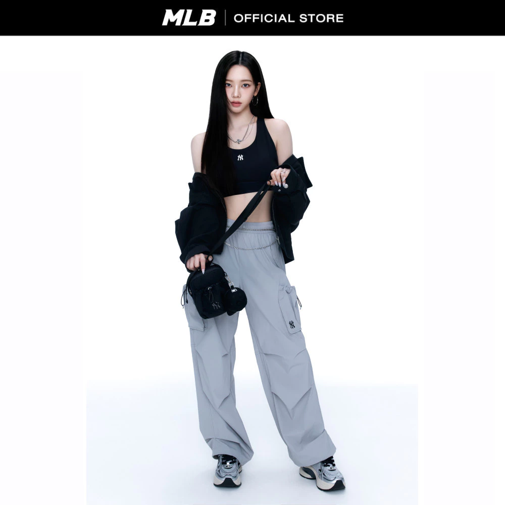 [KARINA's Pick] MLB กระเป๋าสะพายข้าง ยูนิเซ็กส์ Unisex Basic Athleisure Mini Crossbody Bag รุ่น 3ACRA015N 50BKS สีดำ