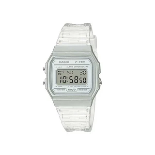 CASIO นาฬิกาข้อมือ CASIO รุ่น F-91WS-7DF วัสดุเรซิ่น สีใส