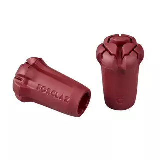 Decathlon Set Of 2 Hiking Pole Caps ชุดจุกปลายไม้เท้าสำหรับเดินป่าแพ็ค 2 ชิ้น - Red